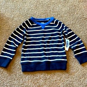 BNWT.  Old Navy Navy/white striped sweater.  2T
